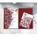 Pocket Invitation Laser Cut Rose Invitation Card Simple Style Business Invitation Card